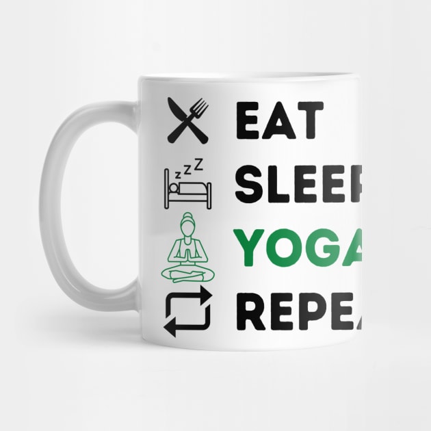 Yoga Eat Sleep Repeat by JaunzemsR